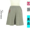 フェルゥ Feroux ショートパンツ ハーフパンツ レディース オールシーズン ブラック M 花刺繍ストライプショートパンツ 【中古】【古着】【セール】