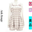 \お盆限定★20%OFFクーポンで4752円/ アンクルージュ Ank Rouge コンビネゾン オールインワン レディース 春 長袖 ピンク M チェック柄コ...