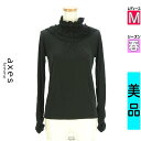 \SUMMER SALE★10%OFFクーポンで1118円/ アクシーズファム axes femme カットソー プルオーバー レディース 春 長袖 ブラック ...