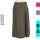 【6/3値下げ】【中古】【古着】 ヒューマンウーマン HUMAN WOMAN パンツ パンツ 巻きスカート風ミモレパンツ オールシーズン グレー