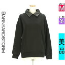 \SS限定★20%OFFクーポンで10824円×P5倍/ バンヤードストーム BARNYARDSTORM スウェット パーカー レディース 冬 長袖 ブラック M エコレザー付け襟スウェットトップス 【中古】【古着】【人気】楽天スーパーSALE(4)