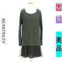 \26H限定★30%OFFクーポンで4620円/ ビアズリー BEARDSLEY ツーピース(ジャケット+ワンピース) レディース 冬 グレー M インナーワン...