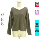 テチチ Te chichi ニット レディース 春 長袖 グレー M Lugnoncure Vネックニット 【中古】【古着】【セール】