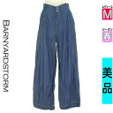 【中古】【古着】 バンヤードストーム BARNYARDSTORM デニムパンツ パンツ ワイドデニムパンツ 春物 春秋 春夏 紺色/ネイビー