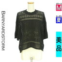 バンヤードストーム BARNYARDSTORM ニット レディース 夏 半袖 ブラック M レースニット 【中古】【古着】【セール】