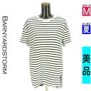【中古】【古着】 バンヤードストーム BARNYARDSTORM Tシャツ トップス ボーダーTシャツ 夏物 春夏 ブラック