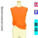 バンヤードストーム BARNYARDSTORM ニット レディース 夏 ノースリーブ オレンジ M アシメニット 【中古】【古着】【セール】