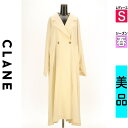 クラネ CLANE トレンチコート レディース 春 アイボリー S ドロストトレンチコート 【中古】【古着】【セール】