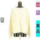 \期間限定!10%OFFクーポンで2178円/ スタディオクリップ studio CLIP ニット レディース 冬 長袖 アイボリー M ボートネックニット 【中古】【古着】【セール】お買い物マラソン全品P5倍