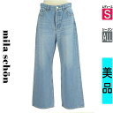 ミラショーン mila schon デニムパンツ レディース オールシーズン 水色/ライトブルー S セミワイドデニム 【中古】【古着】【セール】