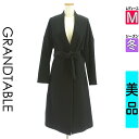 グランターブル GRAND TABLE コート レディース 冬 ブラック M ベルト付きロングウールコート 【中古】【古着】【セール】