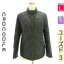 クロコダイル Crocodile ダウンジャケット ダウンコート レディース 冬 ブラック L ハイネックキルティングダウンコート 【中古】【古着】【人気】