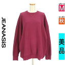 【中古】【古着】 ジーナシス JEANASiS ニット トップス オーバーサイズハイゲージニット 秋物 秋冬 春秋 パープル