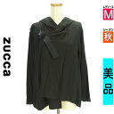 \決算★22%OFFクーポンで14500円/ ズッカ ZUCCa ジャケット レディース 秋 長袖 ブラック M ドッキングベルトフーディジャケット 【中古】【古着】【セール】マラソン期間ポイント5倍(4)