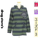 \期間限定!10%OFFクーポンで2871円/ ドラッグストアーズ drug store's スウェット パーカー レディース 冬 長袖 カーキ LL ボーダー...