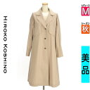 ヒロココシノ HIROKO KOSHINO コート レディース 秋 ベージュ M ロングフレアスプリングコート 【中古】【古着】【セール】