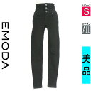 【中古】【古着】 エモダ EMODA デニムパンツ パンツ ハイウエストスキニーデニム オールシーズン ブラック