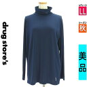 ドラッグストアーズ drug store's Tシャツ レディース 秋 長袖 紺色/ネイビー LL ハイネックカットソー 【中古】【古着】【セール】