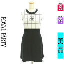 \期間限定!10%OFFクーポンで3267円/ ロイヤルパーティ ROYAL PARTY ワンピース チュニック レディース 冬 ノースリーブ ブラック S ハイゲージニットミニワンピース 【中古】【古着】【セール】お買い物マラソン全品P5倍