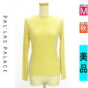 パラスパレス PAL'LAS PALACE カットソー プルオーバー レディース 秋 長袖 黄緑/ライトグリーン M メロウフリルシアーカットソー 【中古】【古...