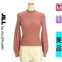 \期間限定!10%OFFクーポンで7029円/ ジルバイジルスチュアート JILL by JILLSTUART ニット レディース 冬 長袖 ピンク M パール付きモックネックリブニット 【中古】【古着】【人気】お買い物マラソン全品P5倍