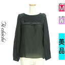 テチチ Te chichi カットソー プルオーバー レディース 春 長袖 ブラック M レース切替カットソー 【中古】【古着】【セール】