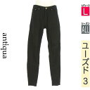 アンティカ antiqua デニムパンツ レディース オールシーズン ブラック L 黒ツイルパンツ 【中古】【古着】【新着】