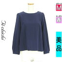 テチチ Te chichi カットソー プルオーバー レディース 春 長袖 紺色/ネイビー M ストライプ織カットソー 【中古】【古着】【セール】