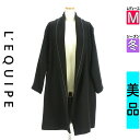 \24H限定★10%OFFクーポンで41481円/ レキップ L'EQUIPE コート レディース 冬 ブラック M ウールロングコート 【中古】【古着】【セー...