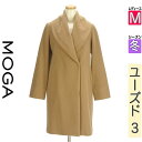 \24H限定★10%OFFクーポンで4752円/ モガ MOGA コート レディース 冬 ベージュ M ウール混ロングコート 【中古】【古着】【セール】