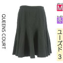 クイーンズコート QUEENS COURT スカート レディース 冬 ブラック M 膝丈ウール混サーキュラースカート 【中古】【古着】【新着】