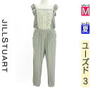 \期間限定!10%OFFクーポンで3366円/ ジルスチュアート JILLSTUART コンビネゾン オールインワン レディース 夏 ノースリーブ グレー M フロントレースオールインワン 【中古】【古着】【新着】お買い物マラソン全品P5倍