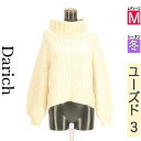 \決算★22%OFFクーポンで2488円/ ダーリッチ Darich ニット レディース 冬 長袖 アイボリー M ボリューム袖スタンドネックニット 【中古】【古着】【セール】