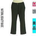 ナチュラルビューティベーシック NATURAL BEAUTY BASIC パンツ レディース オールシーズン ブラック M ロールアップサブリナパンツ 【中古】【古着】【セール】