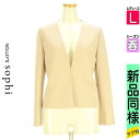 \24H限定★10%OFFクーポンで15840円/ ノーリーズソフィ NOLLEY'S sophi ジャケット レディース 春 ベージュ L ノーカラージャケッ...
