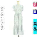 \期間限定!10%OFFクーポンで11385円/ マーキュリーデュオ MERCURYDUO ワンピース チュニック レディース 夏 半袖 水色/ライトブルー S プリーツティアードロングワンピース 【中古】【古着】【新着】お買い物マラソン全品P5倍
