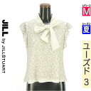 ジルバイジルスチュアート JILL by JILLSTUART カットソー プルオーバー レディース 夏 ノースリーブ アイボリー M 総レースボウタイブラウス...