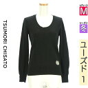 \週末限定★15%OFFクーポンで2150円/ ツモリチサト TSUMORI CHISATO ニット レディース 冬 長袖 ブラック M ワンポイントニット 【中古】【古着】【新着】