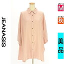 【8/29値下げ】【中古】【古着】 ジーナシス JEANASiS カジュアルシャツ シャツ オーバーサイズドルマンシャツ 秋物 秋冬 春秋 ピンク