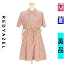 \SS週末限定★25%OFFクーポン/ レディアゼル REDYAZEL ツーピース(ジャケット+ワンピース) レディース 夏 レッド M ギンガムチェック柄3WAYセットアップ 【中古】【古着】【新着】ポイント10倍