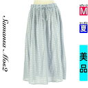 【9/17値下げ】【中古】【古着】 サマンサモスモス Samansa Mos2 ロングスカート マキシスカート スカート ジャガードロングスカート 夏物 春夏 水色/ライトブルー