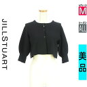 【中古】【古着】 ジルスチュアート JILLSTUART カーディガン ボレロ カーディガン ボリューム袖ショートニットカーデ オールシーズン 紺色/ネイビー