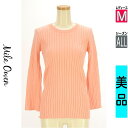 【中古】【古着】 ミラオーウェン Mila Owen ニット トップス クルーネックリブニット オールシーズン ピンク