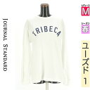 【中古】【古着】 ジャーナルスタンダード JOURNAL STANDARD Tシャツ トップス ロゴプリントロンT 春物 春秋 春夏 ホワイト