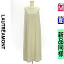 【9/17値下げ】【中古】【古着】 ロートレアモン LAUTREAMONT ワンピース チュニック ワンピース リネンライクノースリワンピース 夏物 春夏 グレー