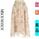 \スーパーSALE限定★全品20%OFFクーポン/ ミッシュマッシュ MISCH MASCH ロングスカート マキシスカート レディース 秋 ピンク M 花柄シアーミモレスカート 【中古】【古着】【新着】ポイント10倍