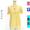 【中古】【古着】 ケティ ketty Tシャツ トップス テディベア刺しゅう半袖Tシャツ 夏物 春夏 アイボリー