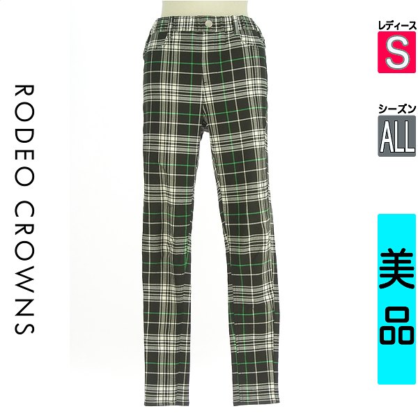 【中古】【古着】 ロデオクラウン RODEO CROWNS パンツ パンツ チェック柄スキニーパンツ オールシーズン ブラック