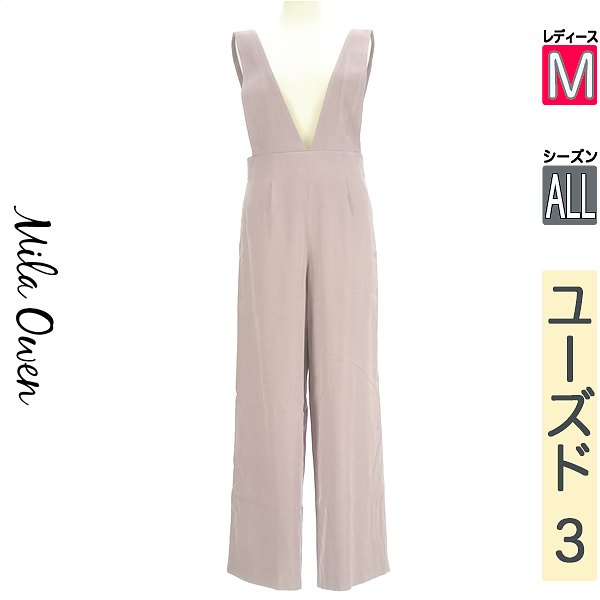 ＼お買い物マラソンP2倍／ ミラオーウェン Mila Owen オーバーオール サロペット レディース オールシーズン パープル M サロペットパンツ 【中古】【古着】【新着】 falet-falet-10279617 ブランド古着のファレット パッケージ画像