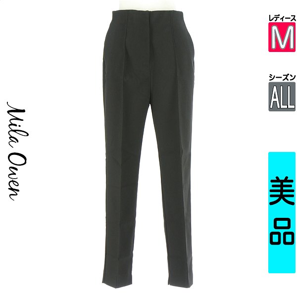 ＼お買い物マラソンP2倍／ ミラオーウェン Mila Owen パンツ レディース オールシーズン ブラック M テーパードパンツ 【中古】【古着】【新着】 falet-falet-10279626 ブランド古着のファレット パッケージ画像